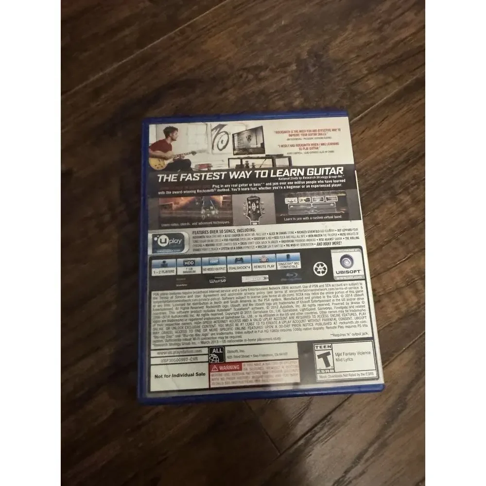 RockSmith 2014 Edition Sony PlayStation 4 Game Only No Manual